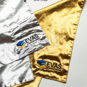 Alternative view of Color Analysis Metallic Drape | Gold & Silver Set | Evas Educations